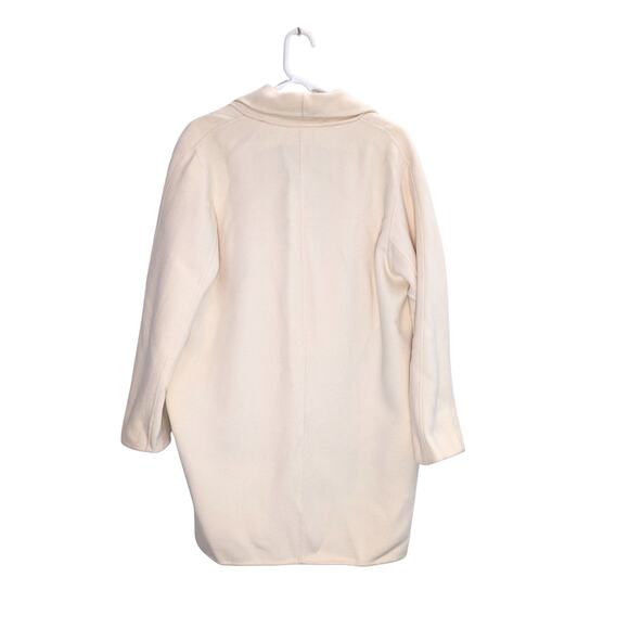 NWT Crystal Button Walking Coat in Ivory – Cashmere Wool Blend - Picture 3 of 7